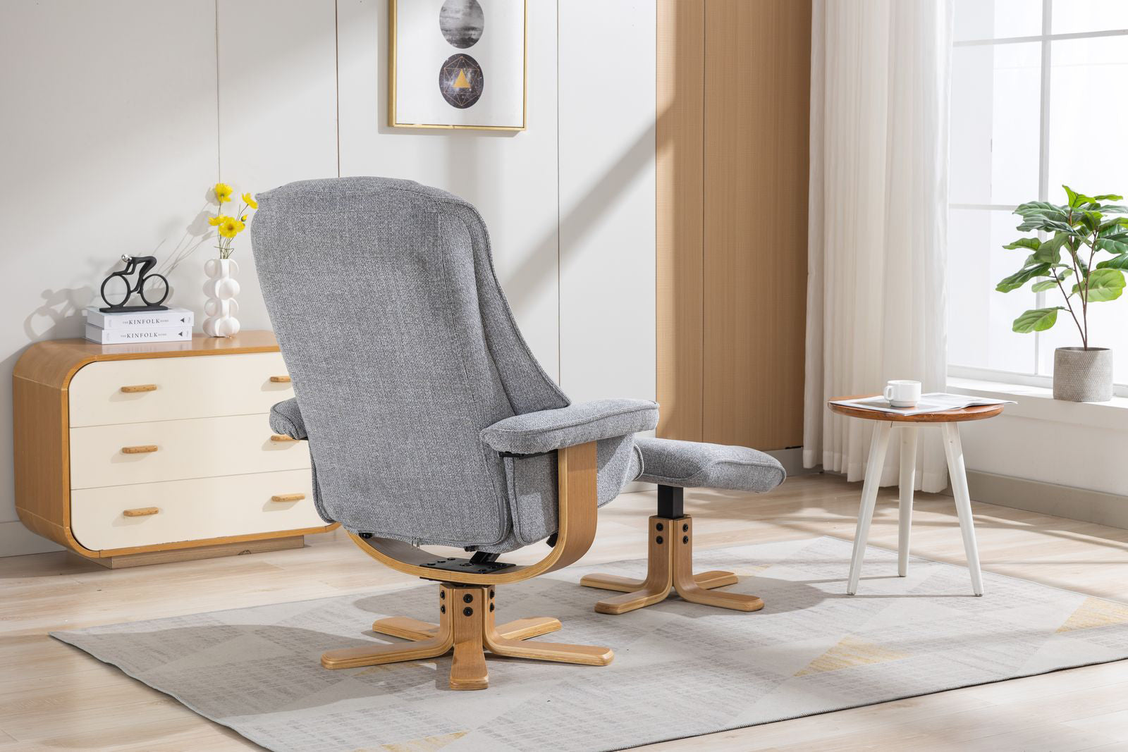 Chaise Sardaigne en tissu Cha Cha Dove - 4