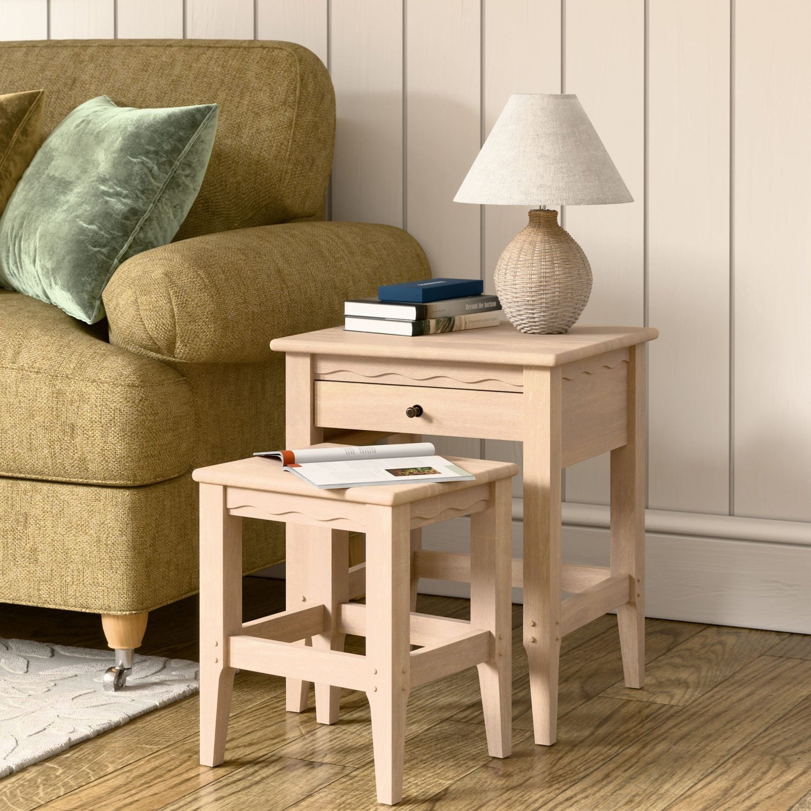 Calford Table d'appoint avec 1 tiroir