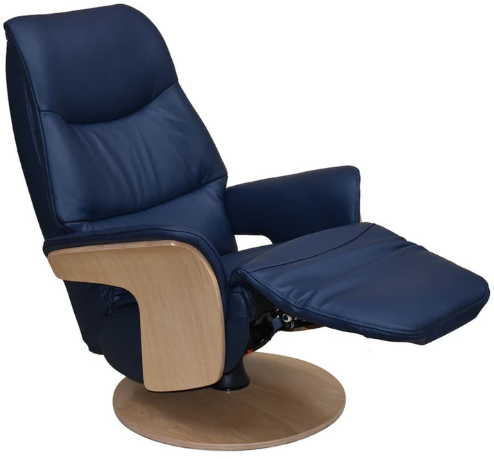 Iowa Swivel Chair in Navy - 3