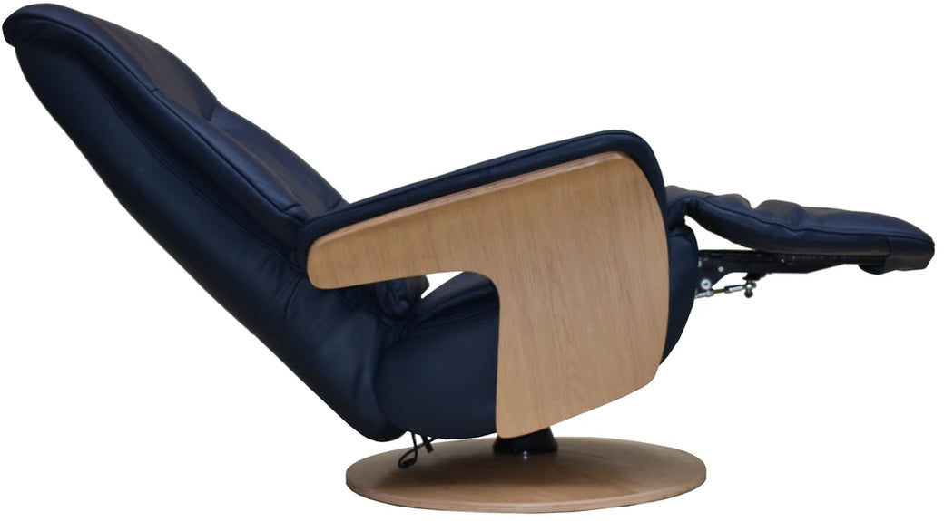 Iowa Swivel Chair in Navy - 5
