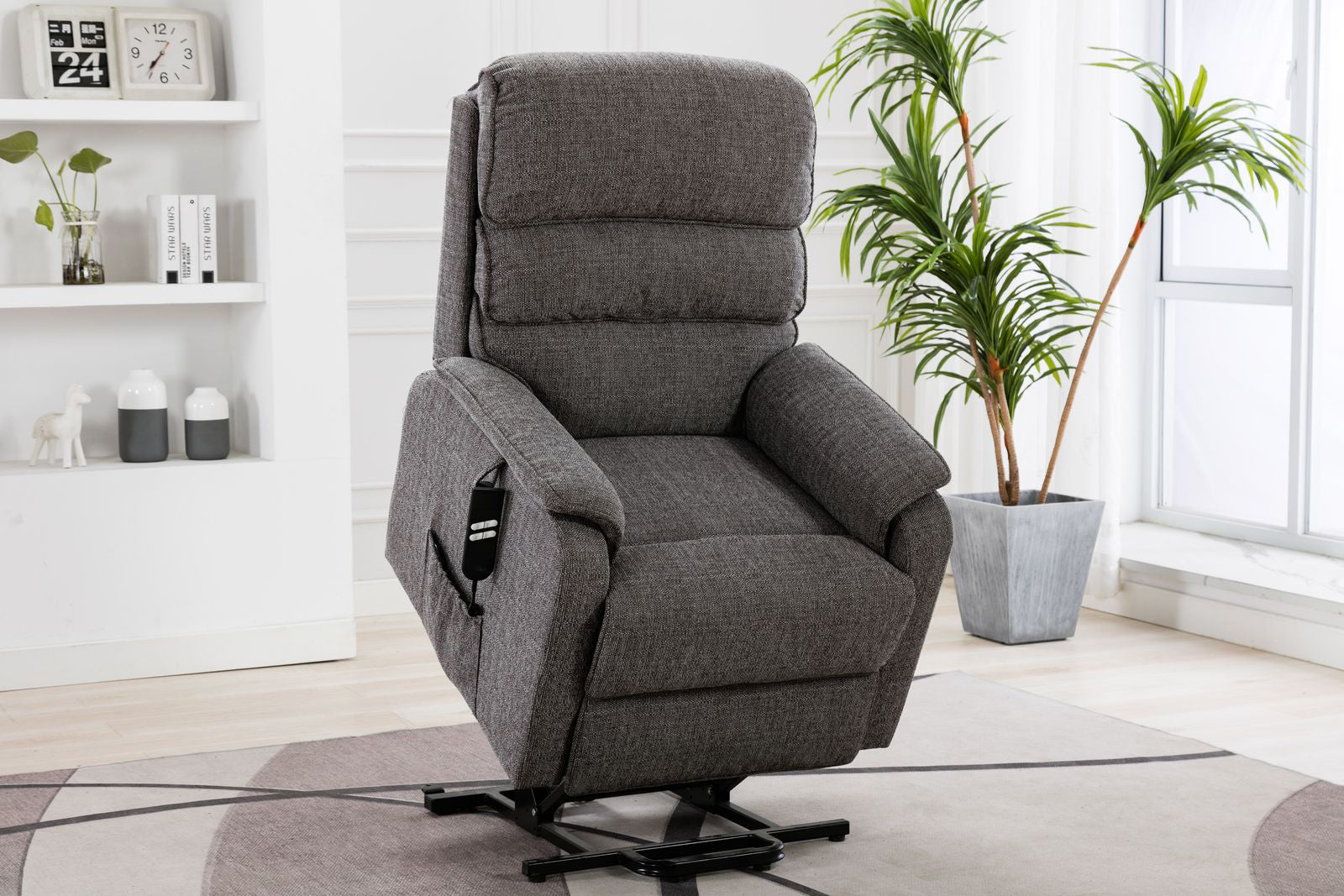 Fauteuil relax électrique Valencia de - Tissu gris Lisbonne - 3