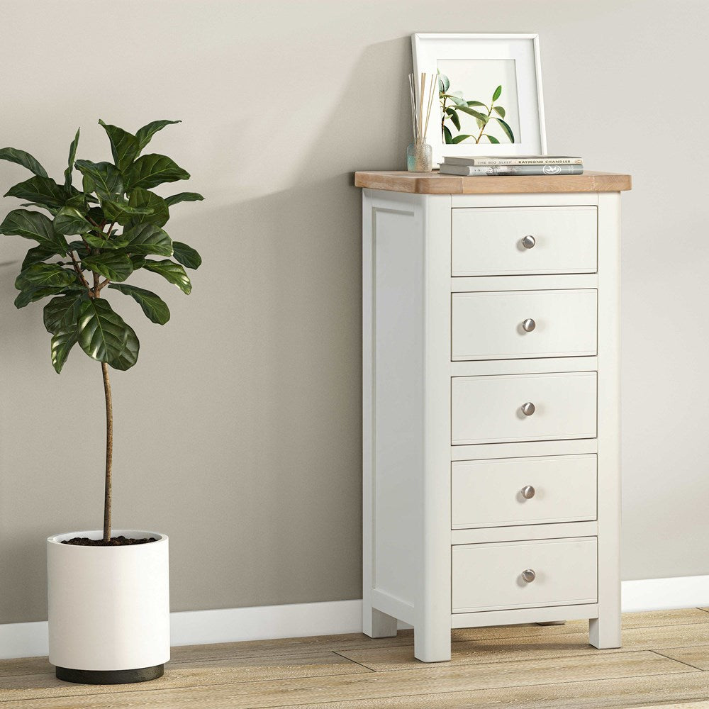 Papaya Foxington Commode 5 Tiroirs - Finition OWP Peinte