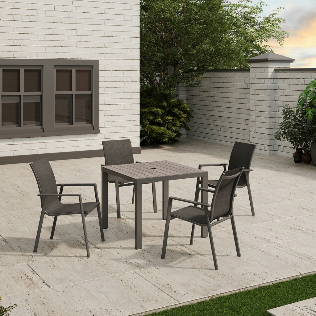 Set de Jardin Catala 4 Places Carré
