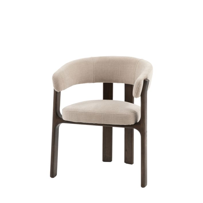 Chaise de Salle à Manger Onda en Tissu Naturel - 7