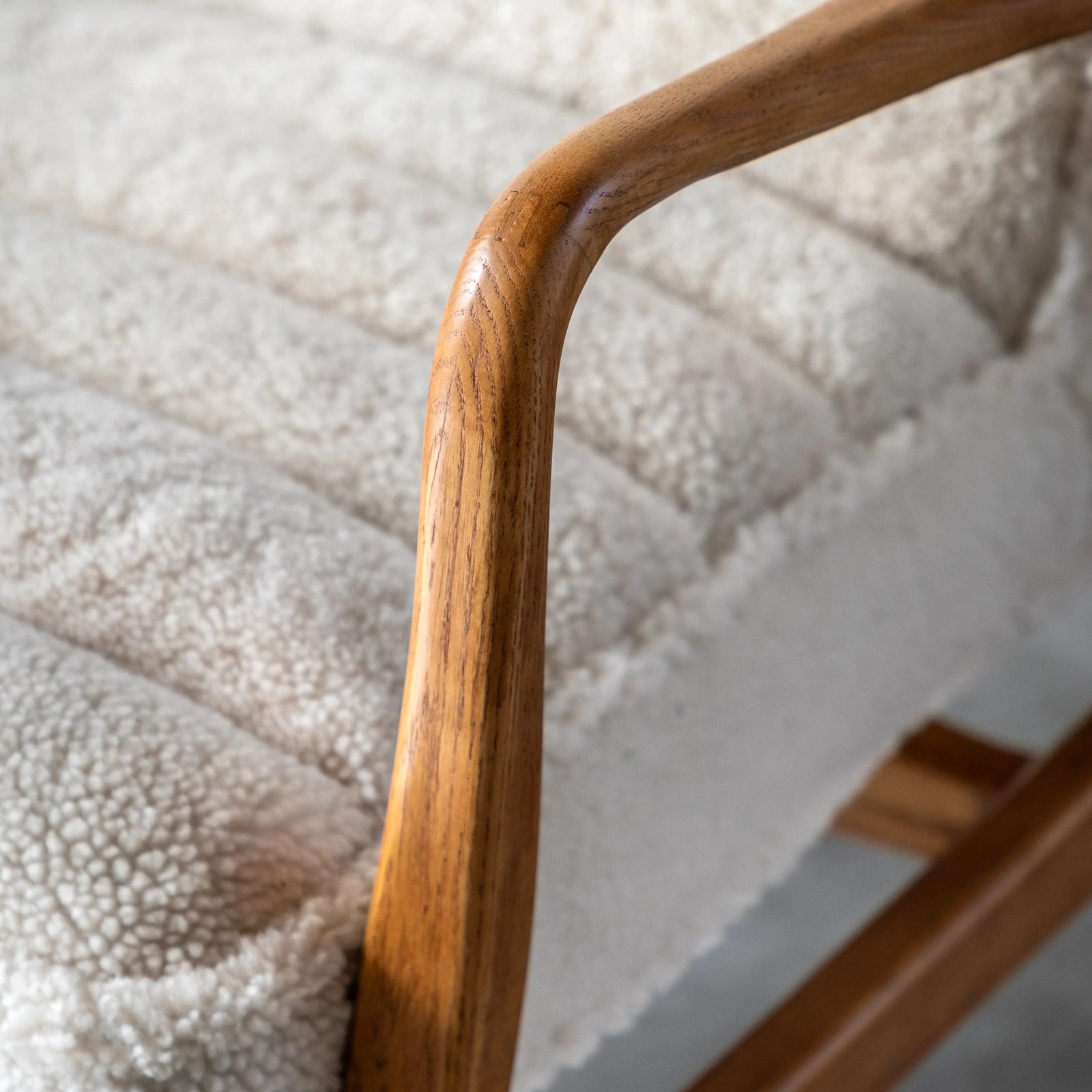Fauteuil Datsun en Peau de Mouton Crème - 3