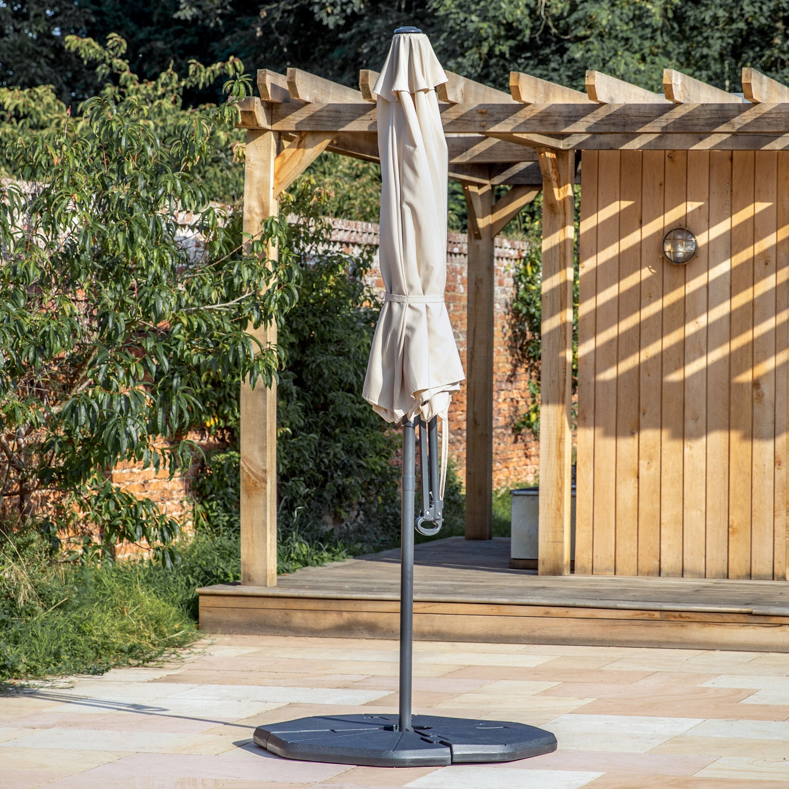 Gallery Garden Vazzano Parasol Suspendu de 3m en Crème - 3