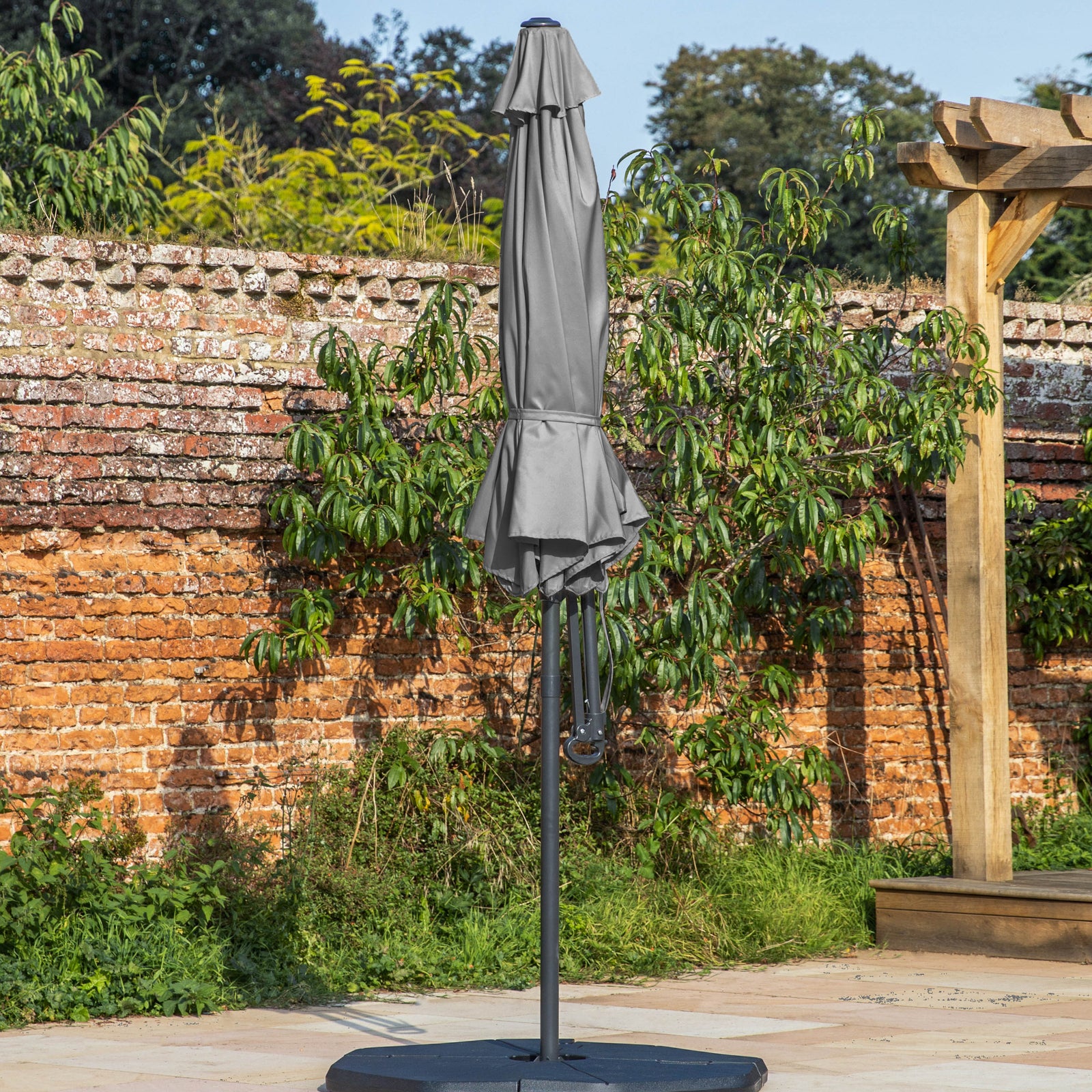 Gallery Garden Vazzano Parasol Basculeur 3m en Gris - 3