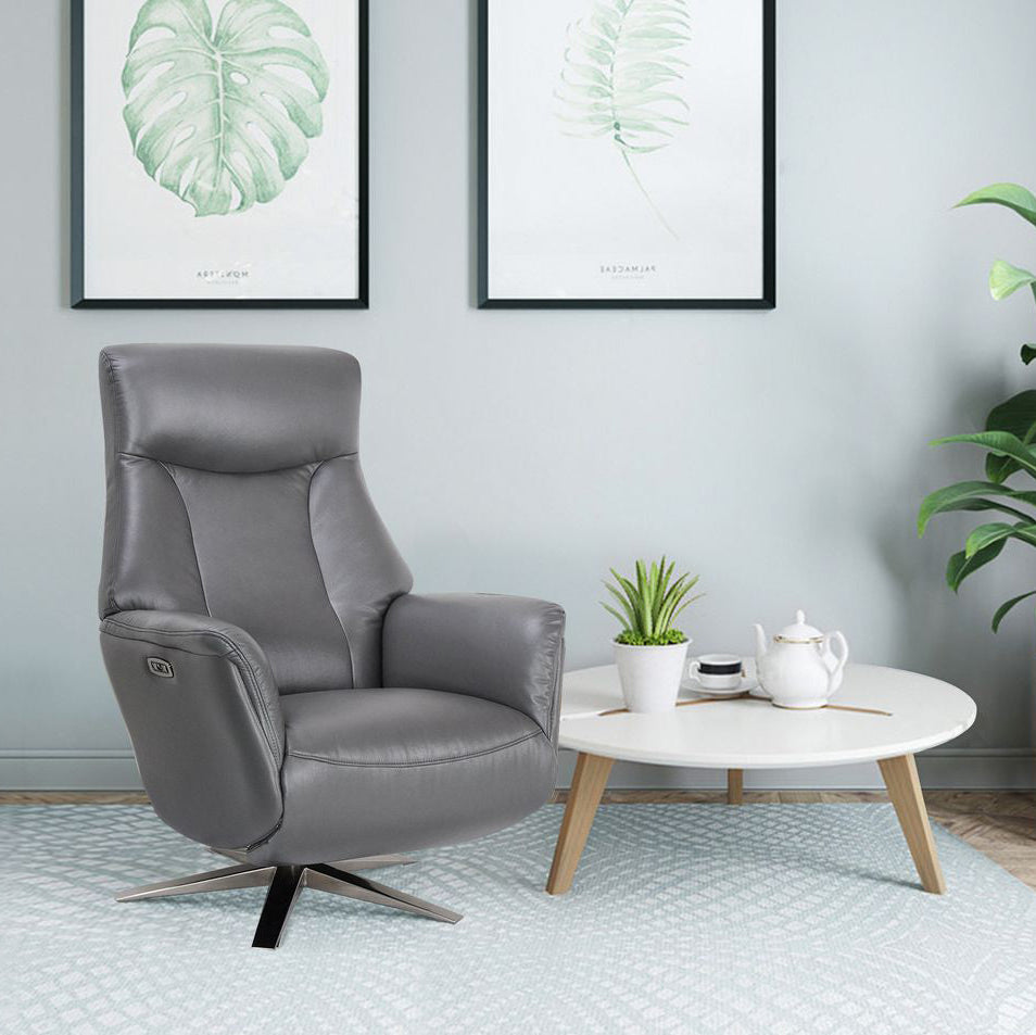 Houston Chair in Iron Leather