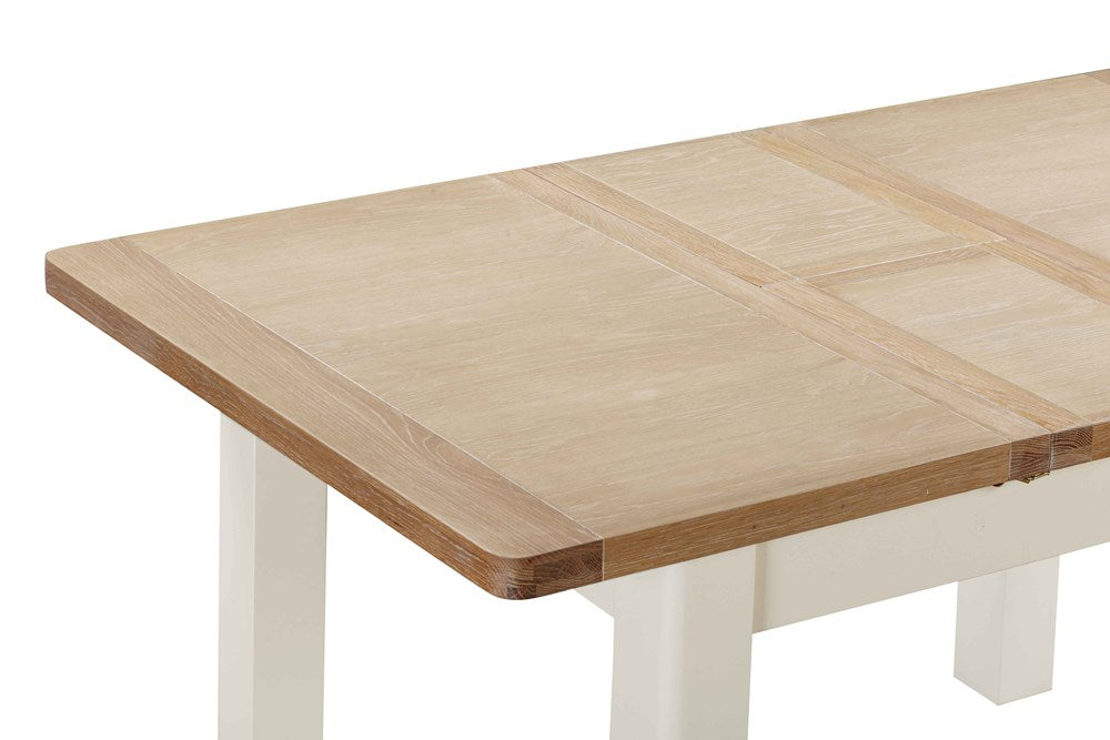 Table de Salle à Manger Extensible Papaya Foxington 120 cm à 153 cm Finition Peinte OWP - 3
