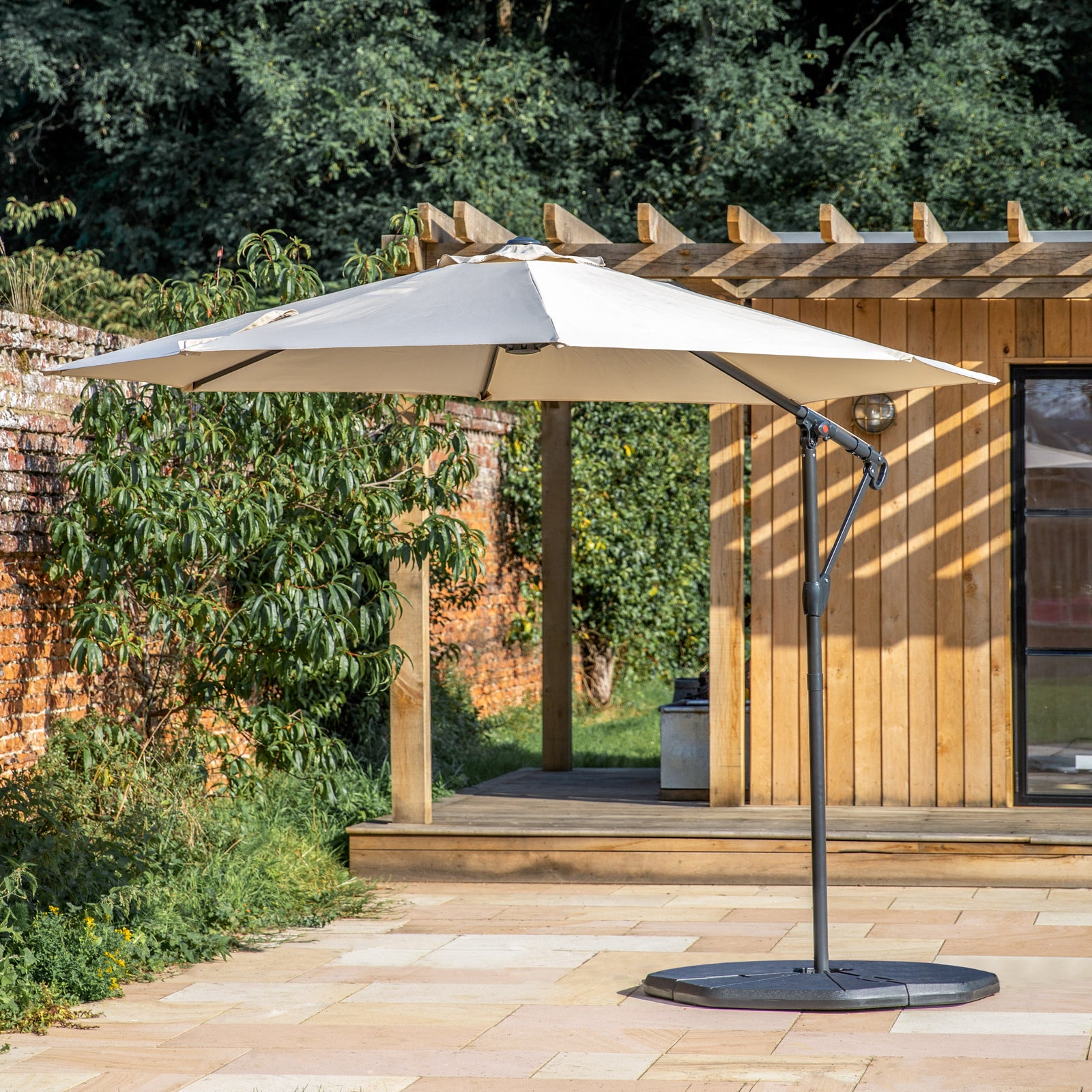 Gallery Garden Vazzano Parasol Suspendu de 3m en Crème