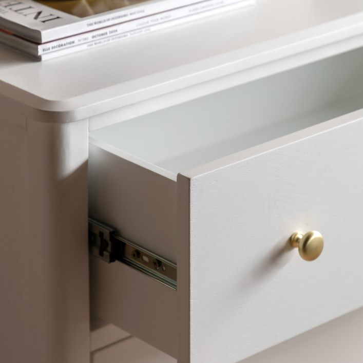 Acton Commode 3 Tiroirs Blanc - 3