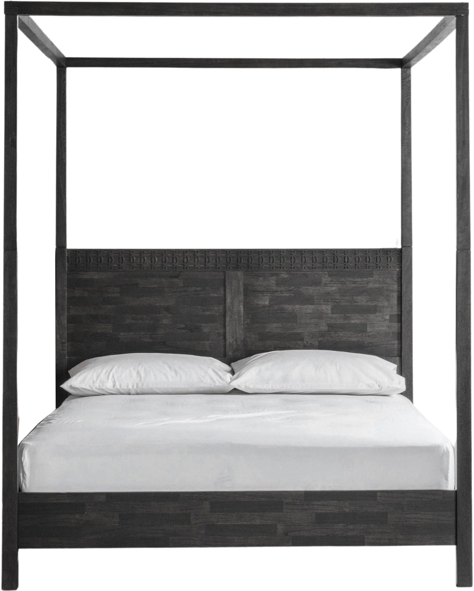 Bohémien Boutique Lit Super King à 4 Colonnes 180x200 cm - 5