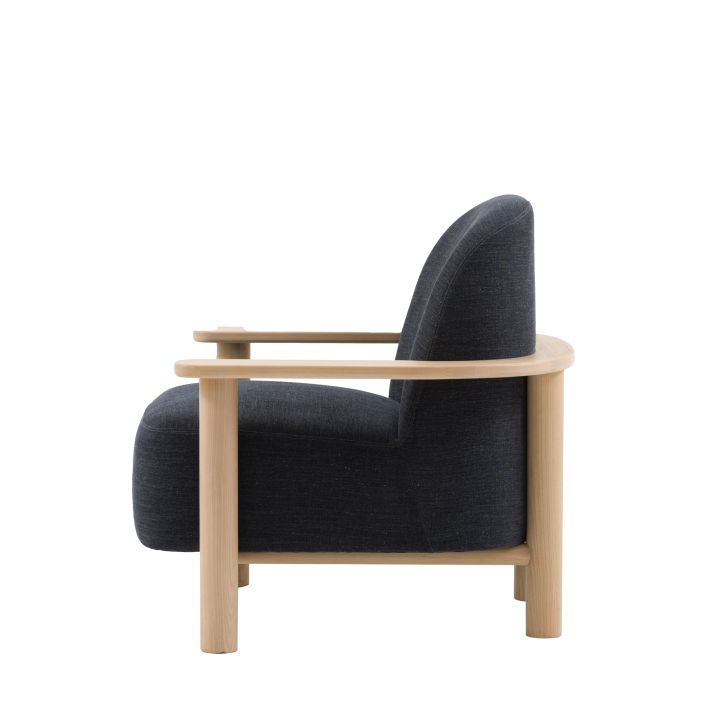 Fauteuil Husby en Willow Pacific bleu - 5