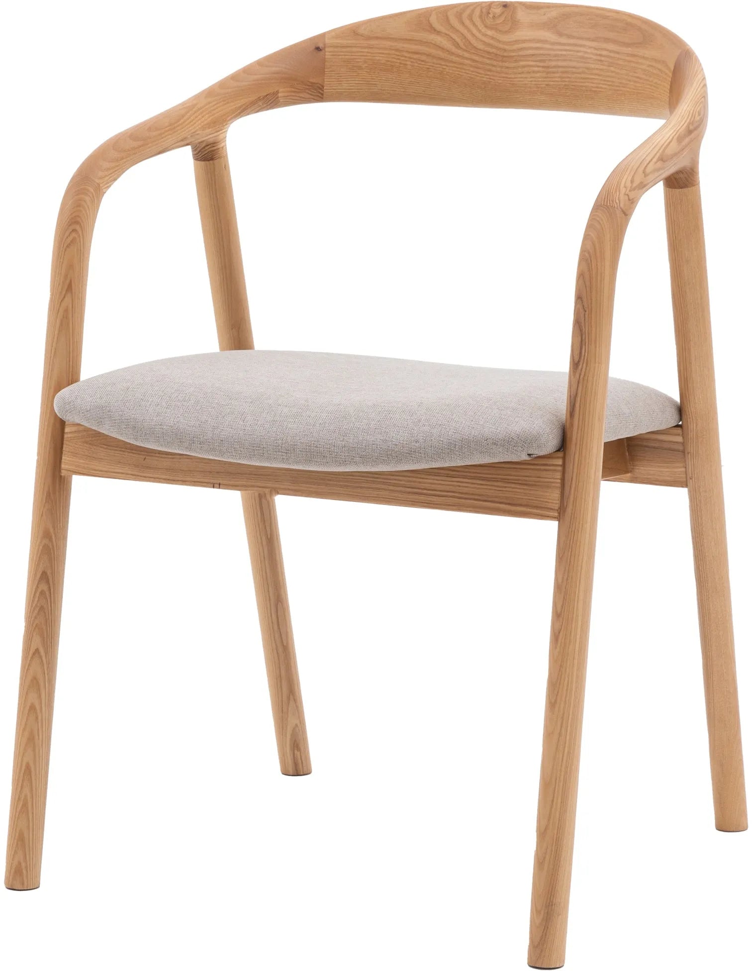 Madrid Paquet de 2 Chaises de Salle à Manger Tapissées en Chêne - 5