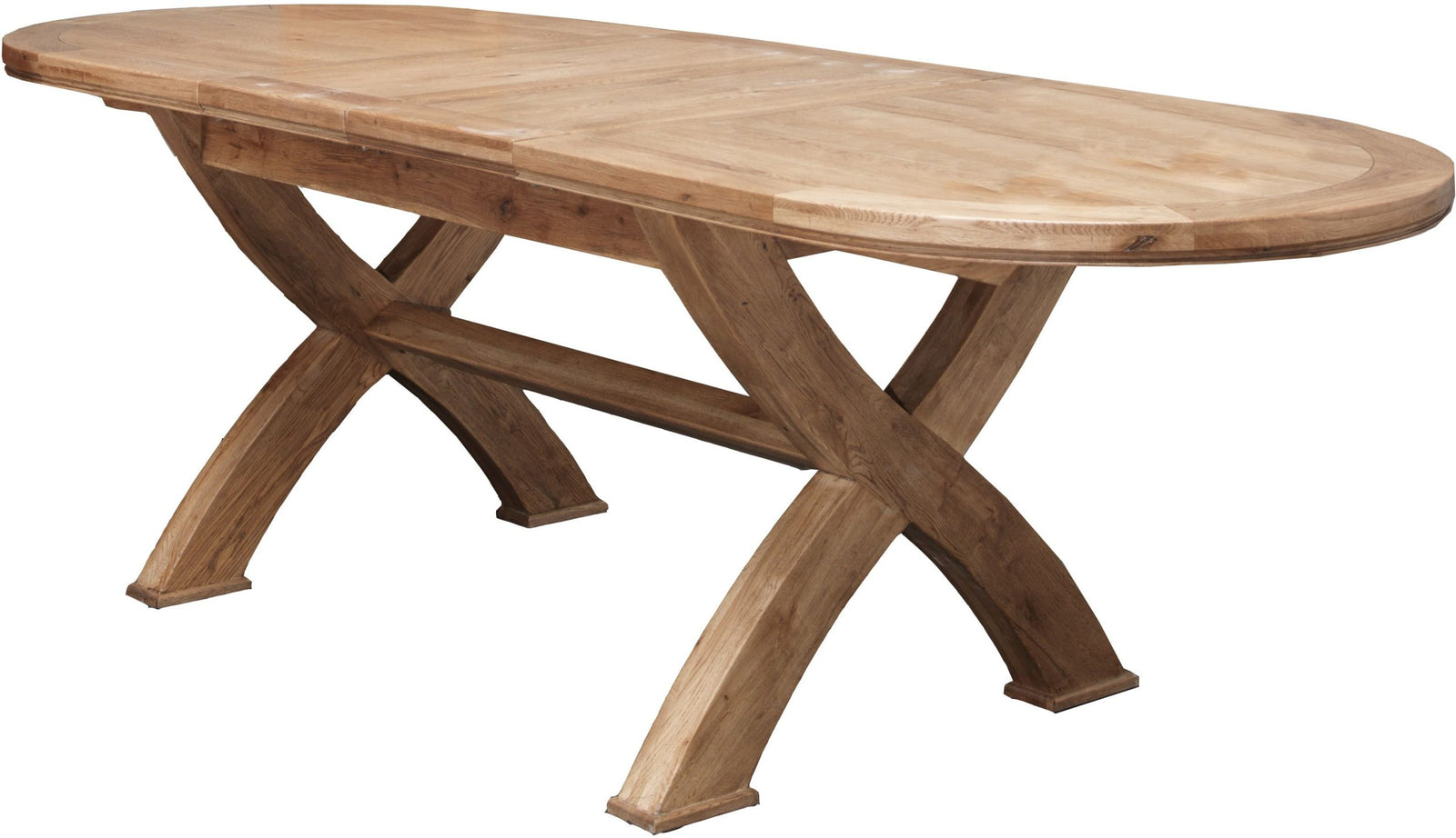 Carlton Meubles Copeland 1800 Table de Salle à Manger Ovale à Pieds en Croix Extensible - 9