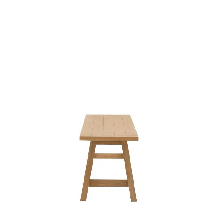 Banc Eton à tréteaux en finition naturelle - 9