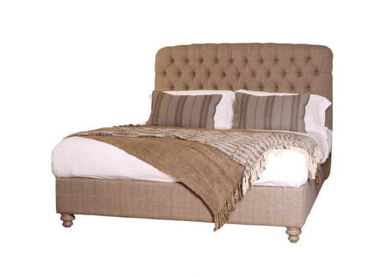 Lit à sommier herringbone Berneray King size en bracken chaleureux - 4