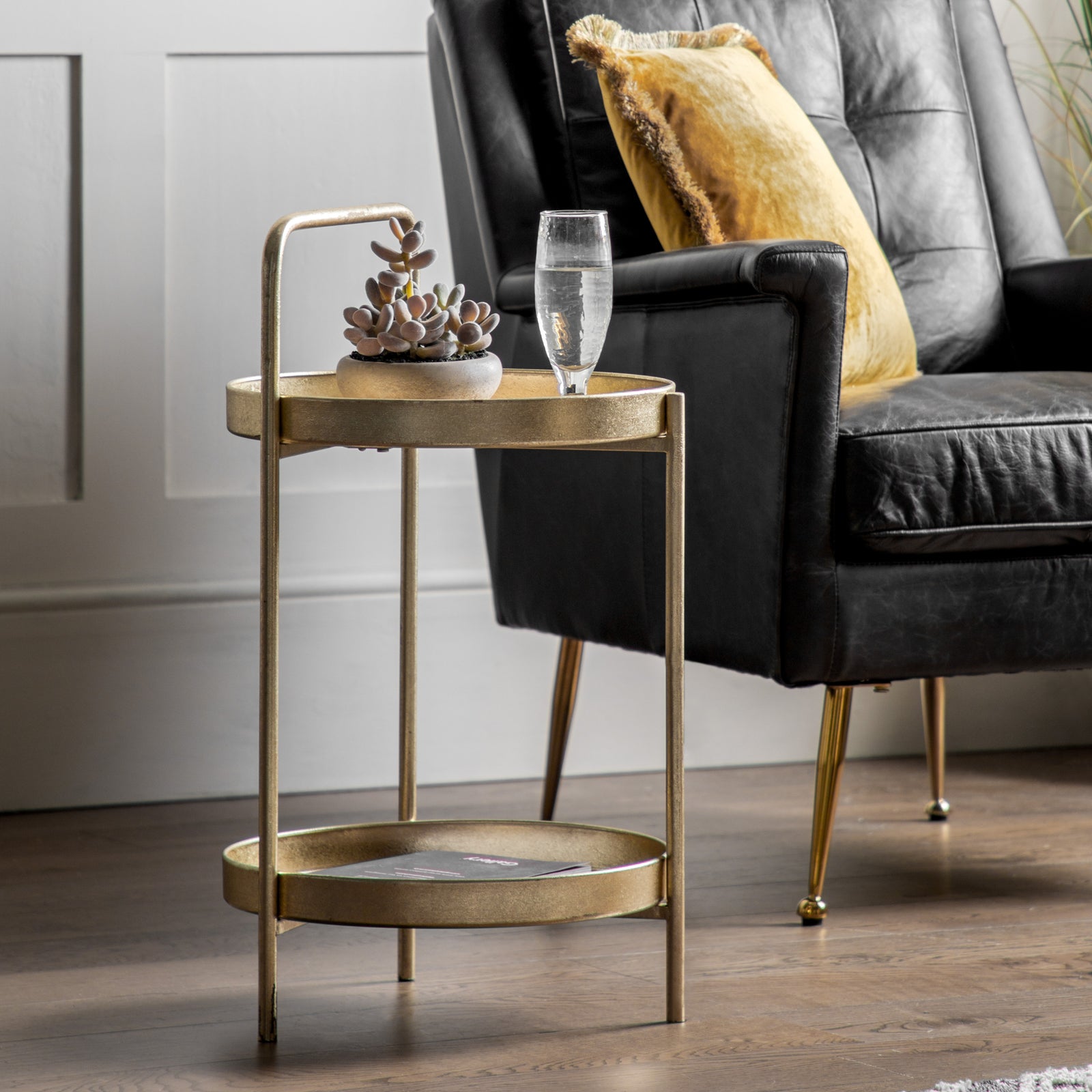 Sennen Table d'appoint en Or