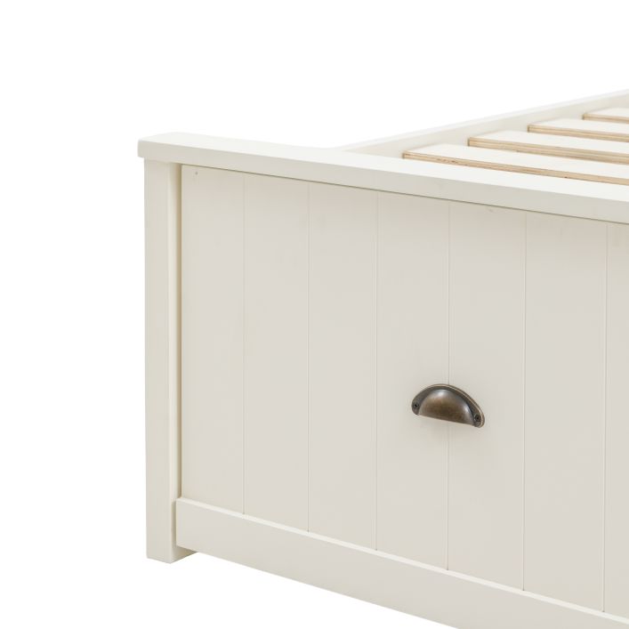 Galerie Direct Eton Lit Super King avec Rangement Blanc - 4