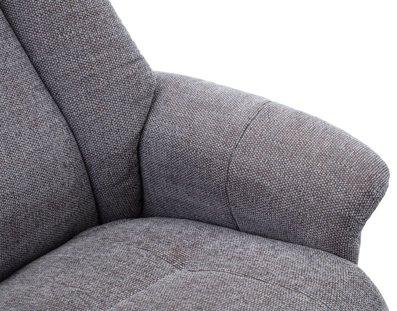 Chaise Hawaii en tissu gris anthracite Lille - 3