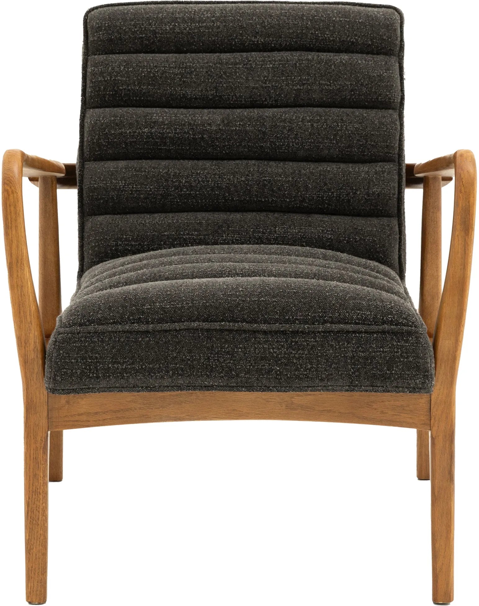 Fauteuil Datsun en Tissu Charbon et Boucle - 5