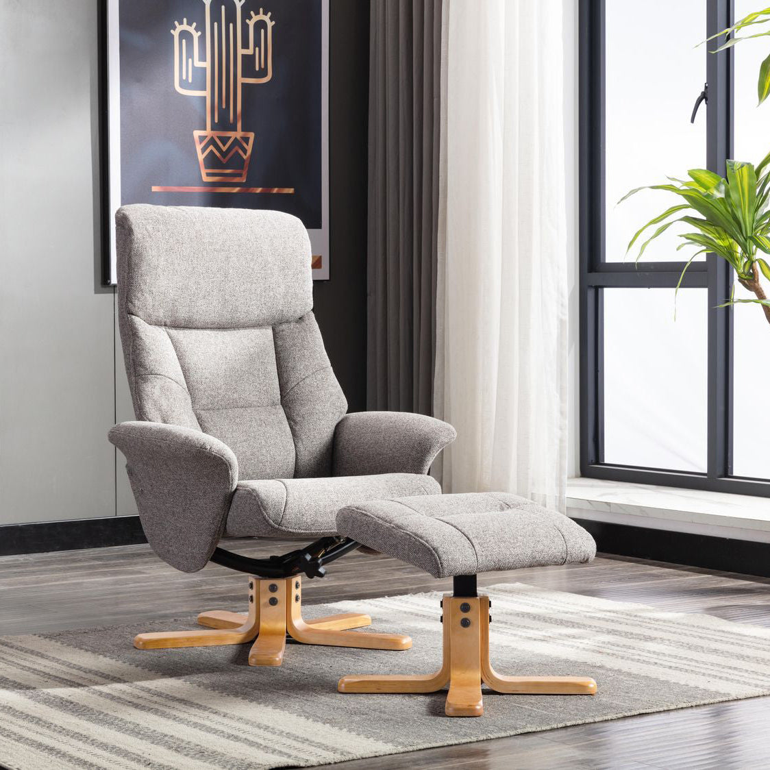 - Fauteuil Marseille en Tissu Fossile