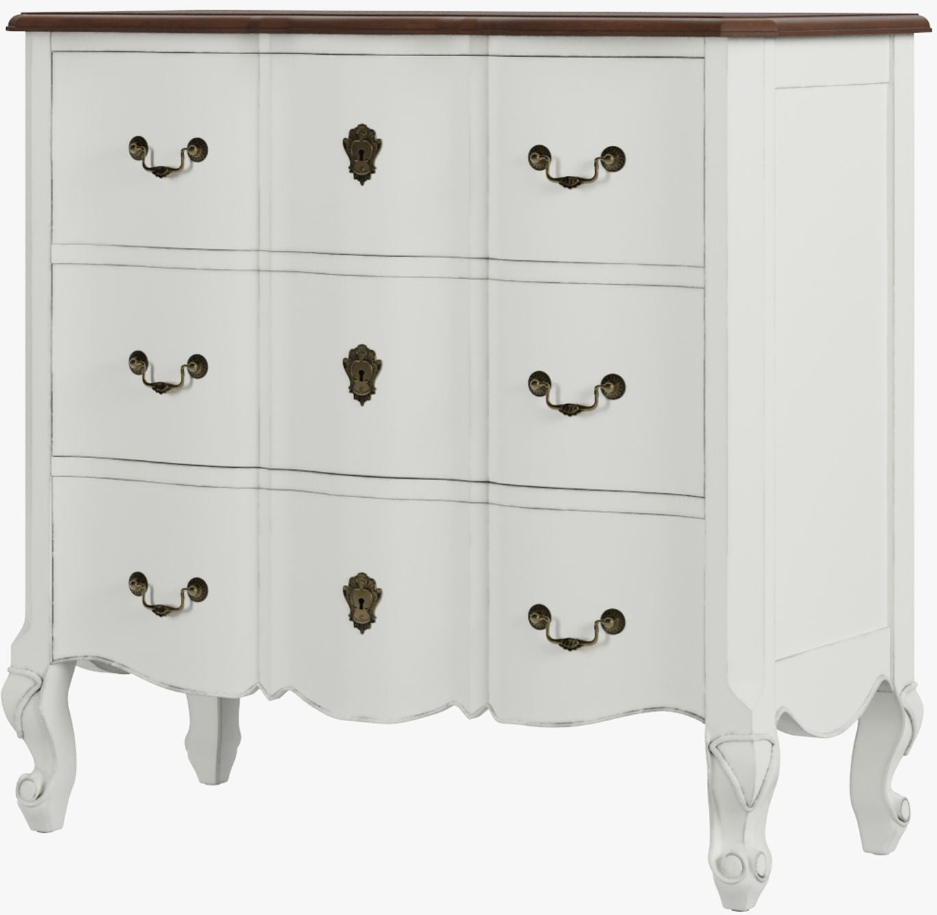 Montpellier Commode 3 Tiroirs Ivoire - 3