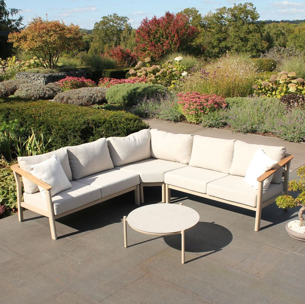 Canapé d'angle modulaire Olivia extérieur 4 saisons