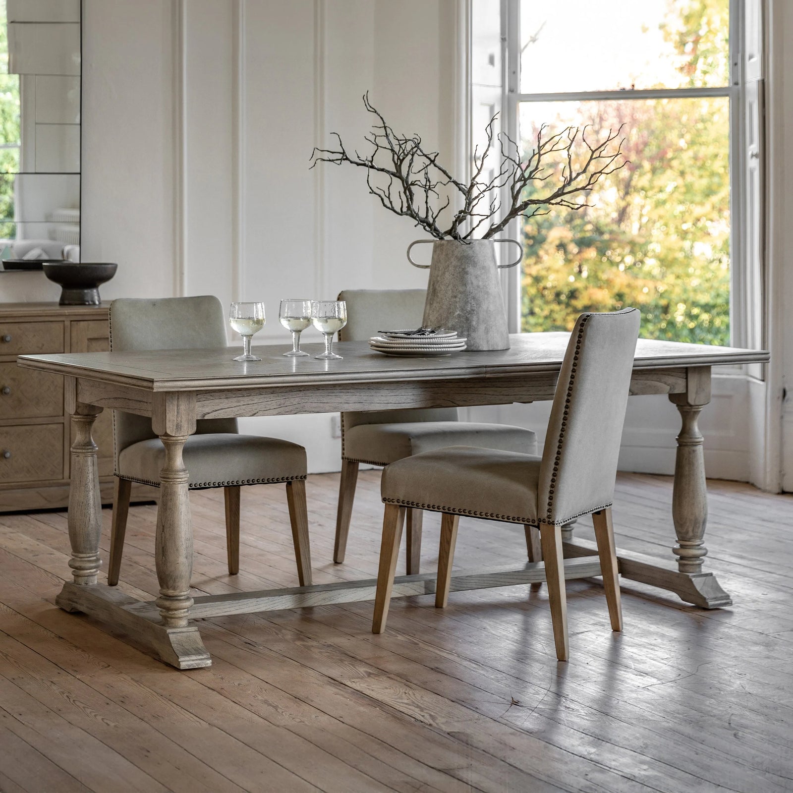 Table à manger extensible Rustique