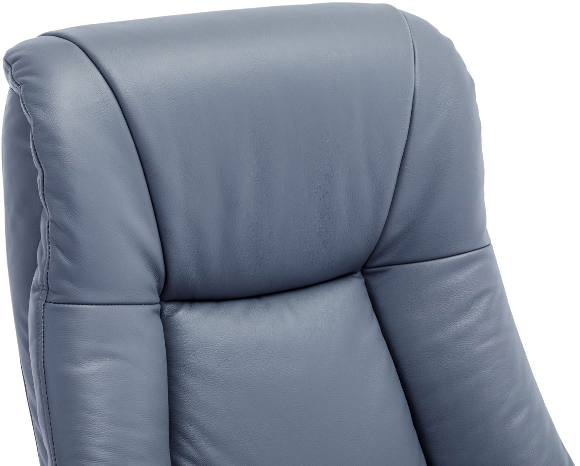 Alliance Meubles Mondiaux Fauteuil Hawaii en Cuir Pétrole - 3