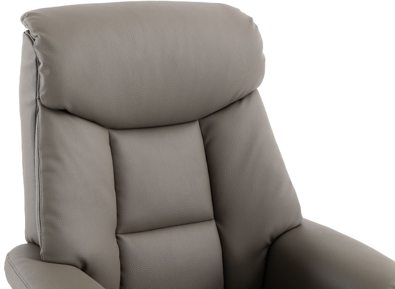 Fauteuil de Relaxation Pivotant Biarritz en Gris - 4