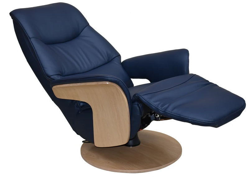 Iowa Swivel Chair in Navy - 4