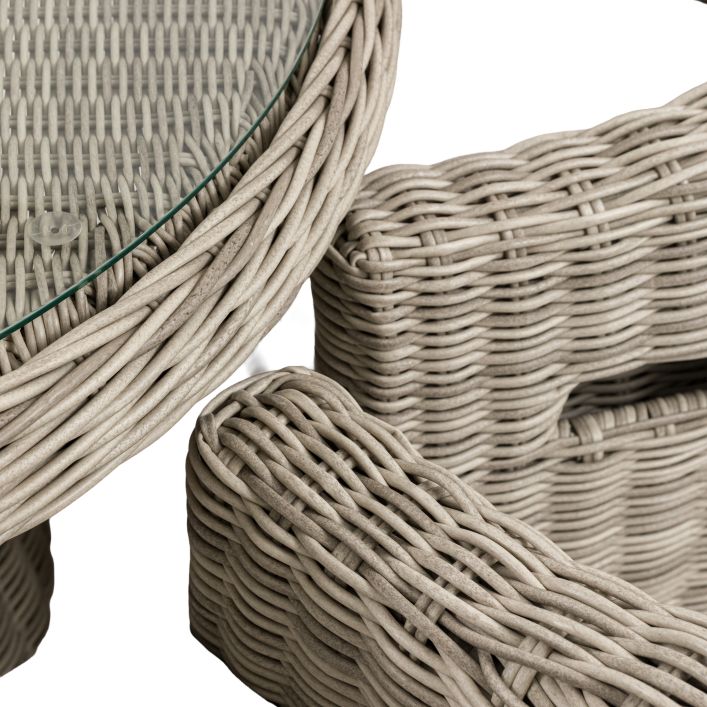 Set de Table 4 Places Gallery Garden Ragusa Design Moderne en Polyrotin - 4