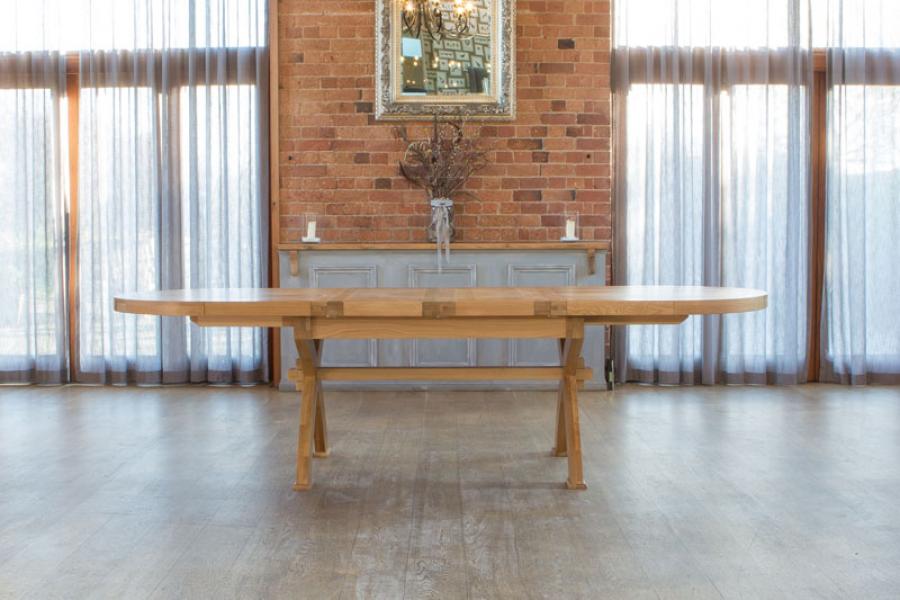 Windermere Oval 'X-Leg' Dining Table - 3