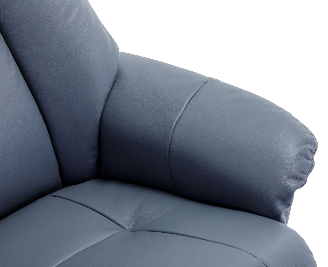 Alliance Meubles Mondiaux Fauteuil Hawaii en Cuir Pétrole - 4