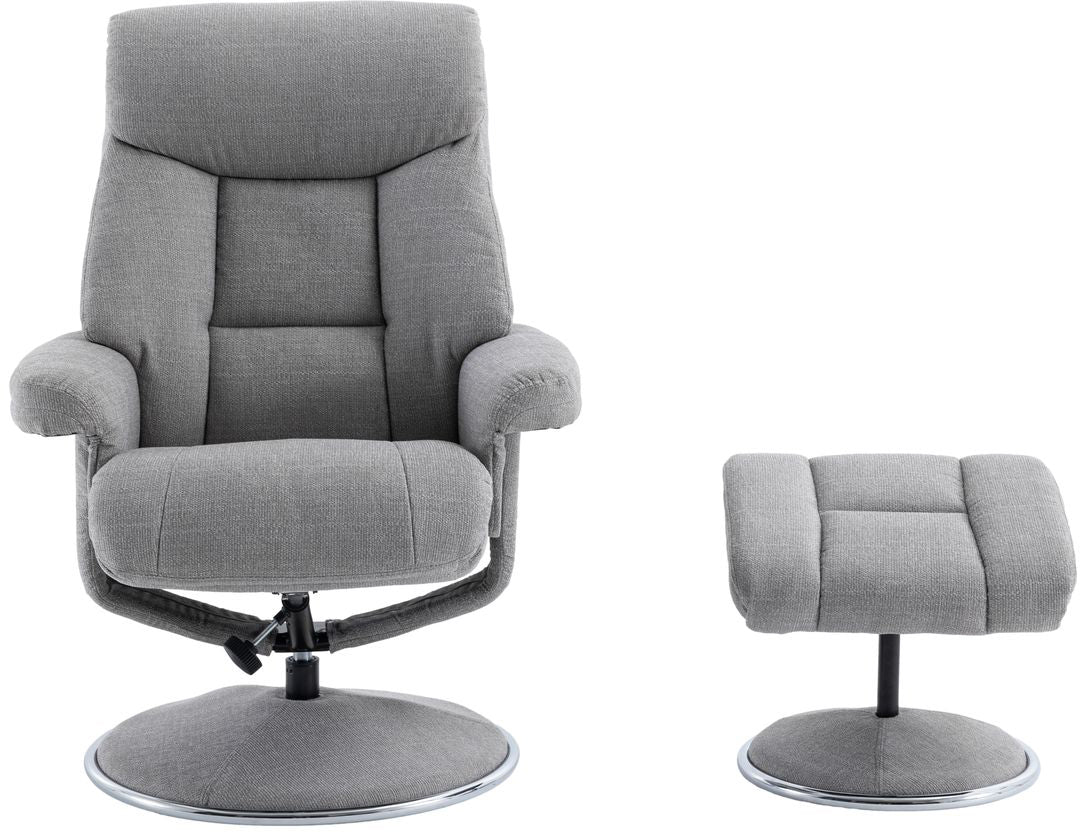 Alliance Internationale du Mobilier Fauteuil Recliner Pivotant Biarritz Lisbonne Argent - 3