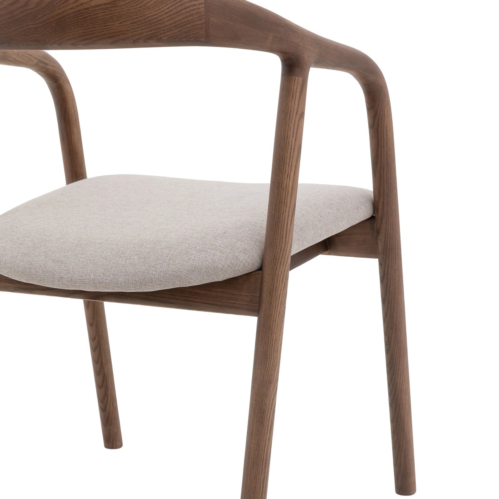 Chaise de Salle à Manger Madrid Lot de 2 Chaises Revêtues de Tissu Patinées Noyer - 9