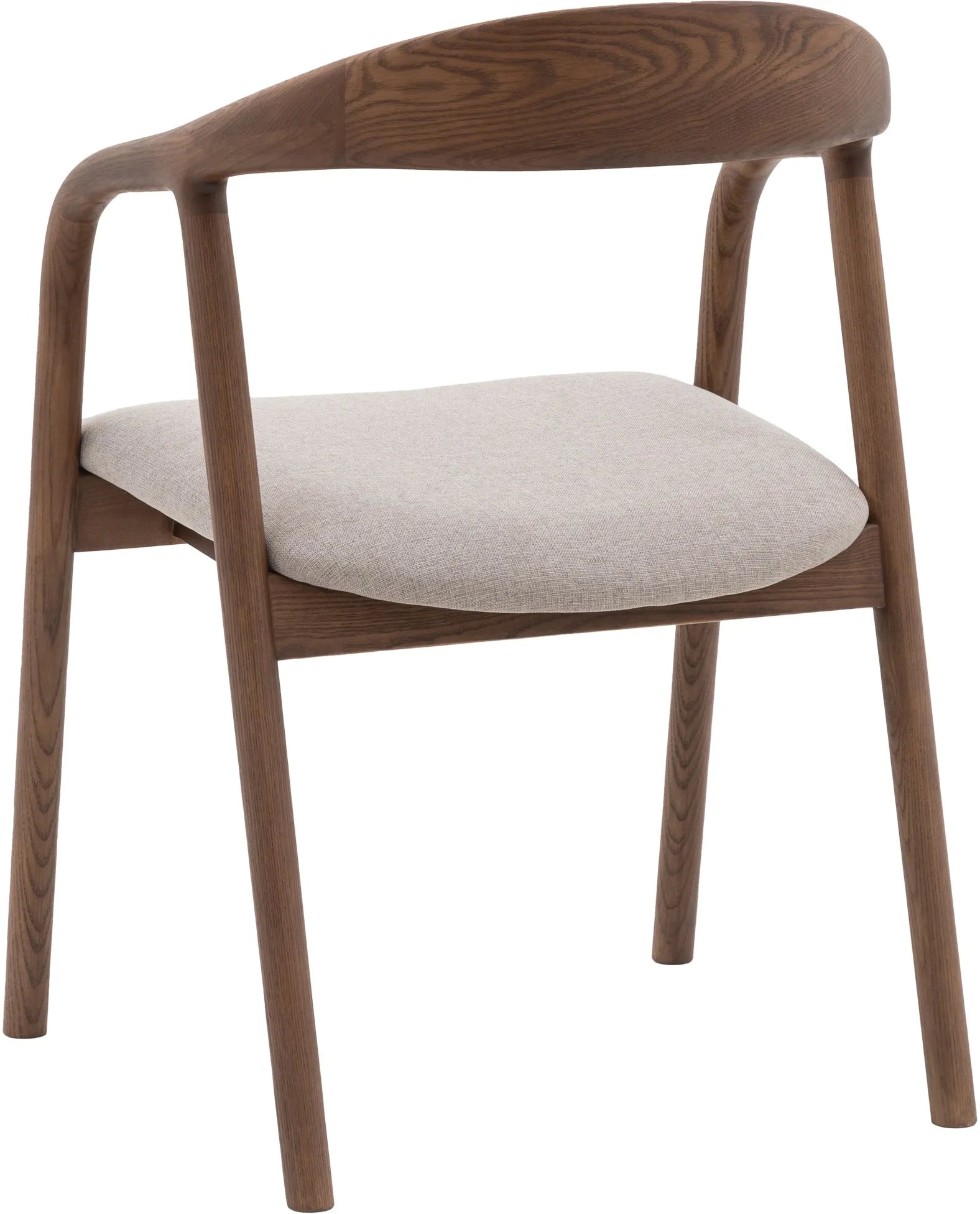 Chaise de Salle à Manger Madrid Lot de 2 Chaises Revêtues de Tissu Patinées Noyer - 6