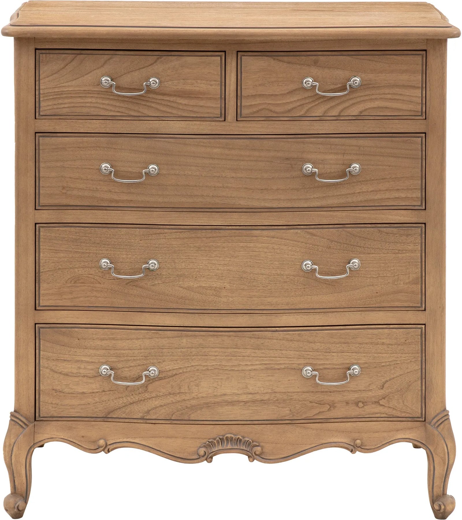 Chic Weathered 5 Drawer Chest - 5