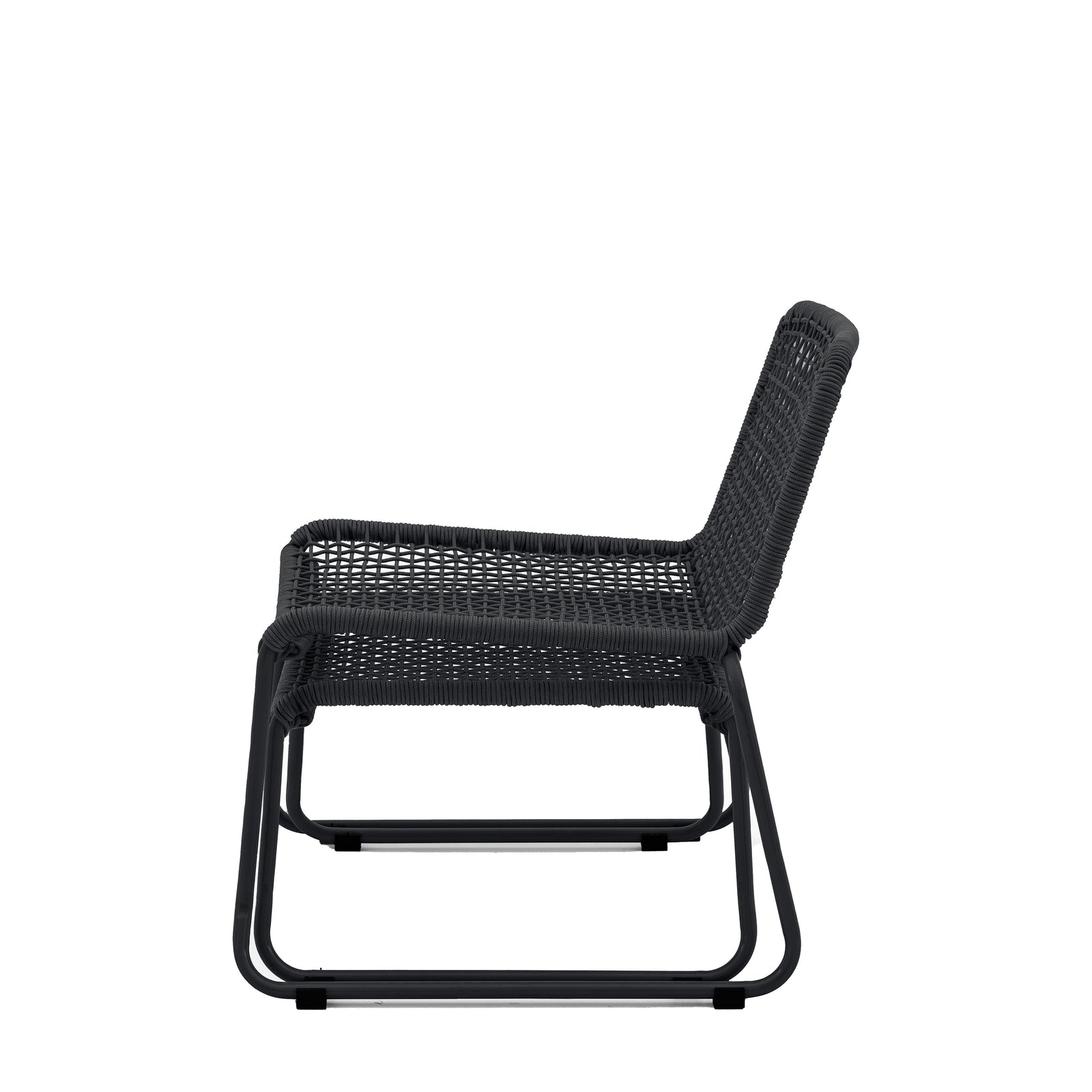 Chaise Longue Sassano Gallery Garden avec Repose-Pieds Noir - 4
